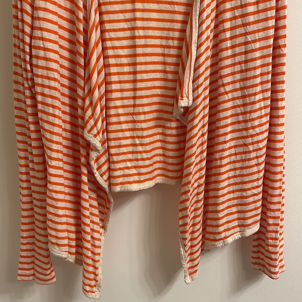 JCPenney Cardigan Size L Color Orange Cream - Picture 3 of 7